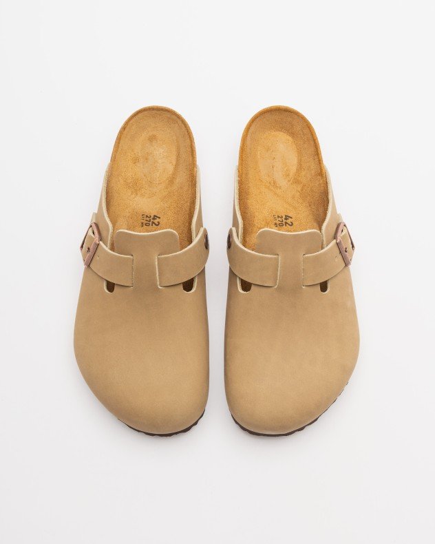 Birkenstock Boston BS Taupe Slide sandals - Taupe