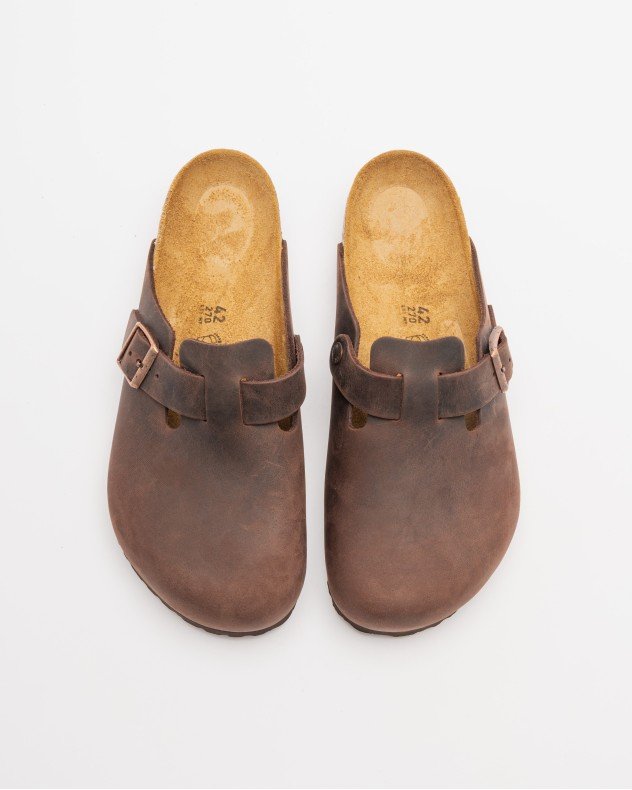 Birkenstock Boston BS Brown Slide sandals - Brown
