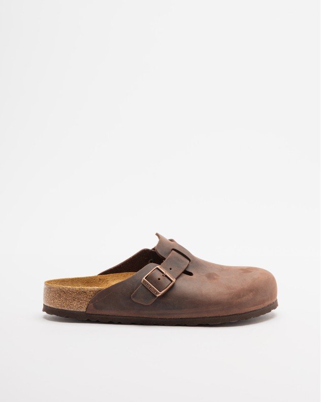 Birkenstock Boston BS Brown Slide sandals - Brown
