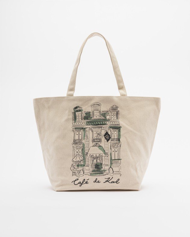 Karl Lagerfeld KL X JORGE PARRA TOTE BAG Beige Shopper bag - Beige