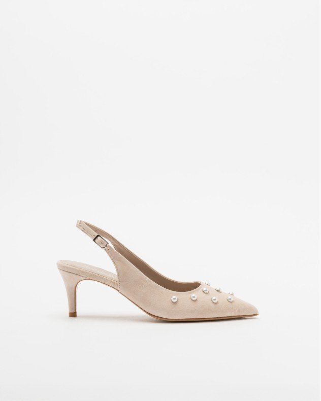 PROF 2000 Black Slingback shoe - Beige