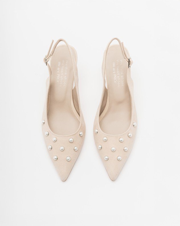 PROF 2000 Beige Slingback shoe - Beige