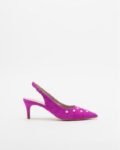 PROF 2000 Beige Slingback shoe - Purple