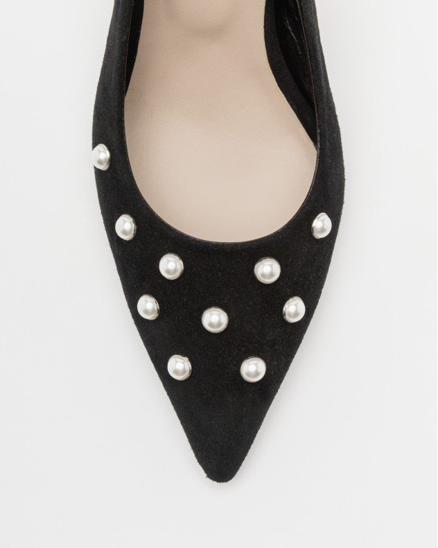 PROF 2000 Purple Slingback shoe - Black