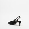 PROF 2000 Purple Slingback shoe - Black