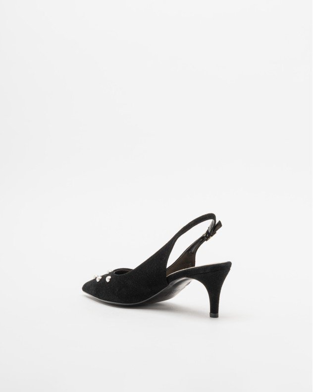 PROF 2000 Black Slingback shoe - Black