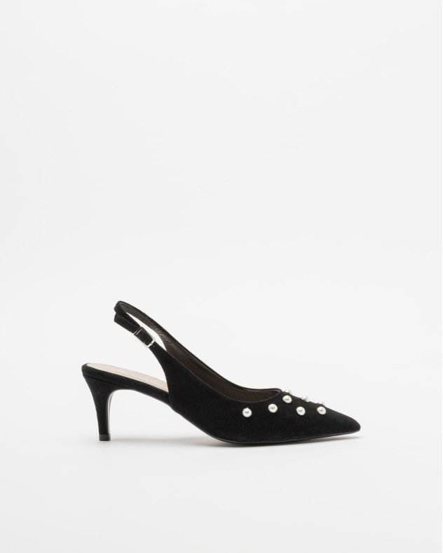 PROF 2000 Black Slingback shoe - Black