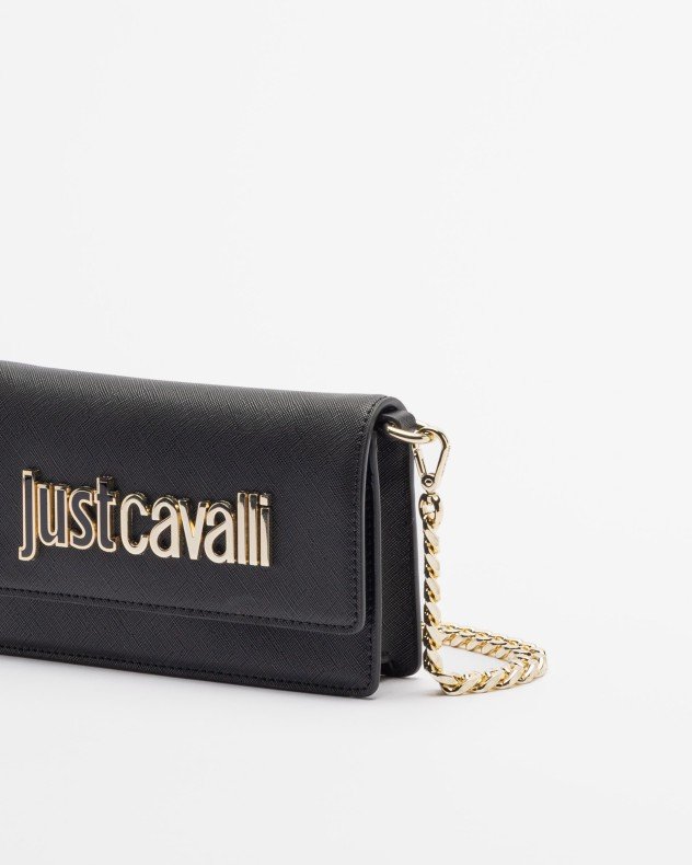 Just Cavalli 78RA5PB2 Golden Clutch - Black