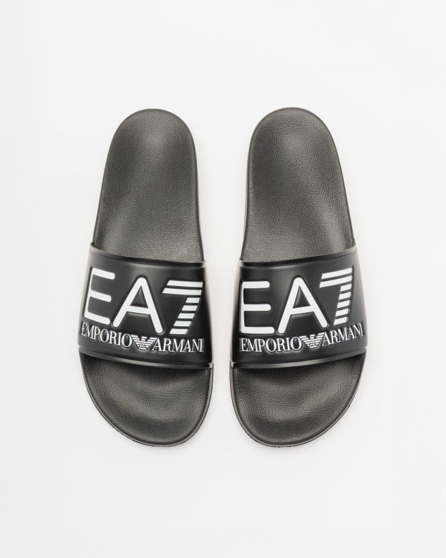EA7 7X000108 Black Sliders - Black
