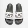 EA7 7X000108 Black Sliders - White