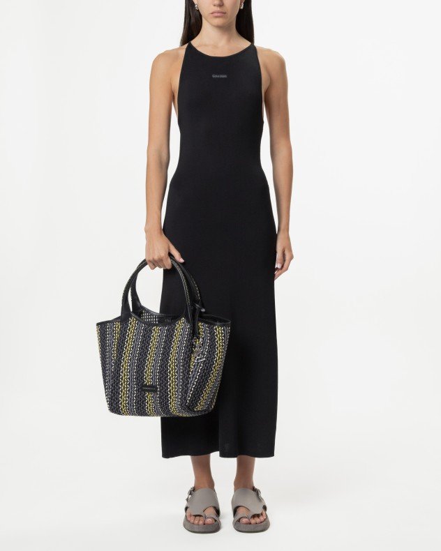 Calvin Klein Jeans J20J225296 Black Long dress - Black