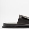 Trippen OFFSET Black Slide sandals - Black