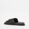 Trippen OFFSET Black Slide sandals - Black