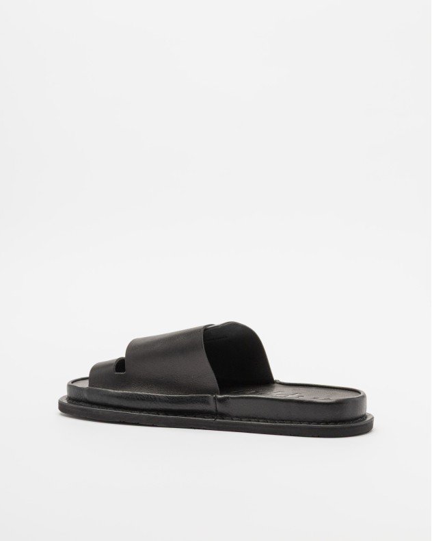 Trippen OFFSET Black Slide sandals - Black