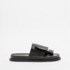 Trippen OFFSET Black Slide sandals - Black