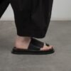 Trippen OFFSET Black Slide sandals - Black
