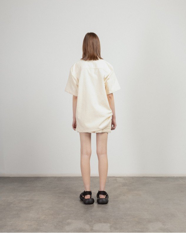 OAS Cream Golconda Cuba White Short sleeve shirt - White