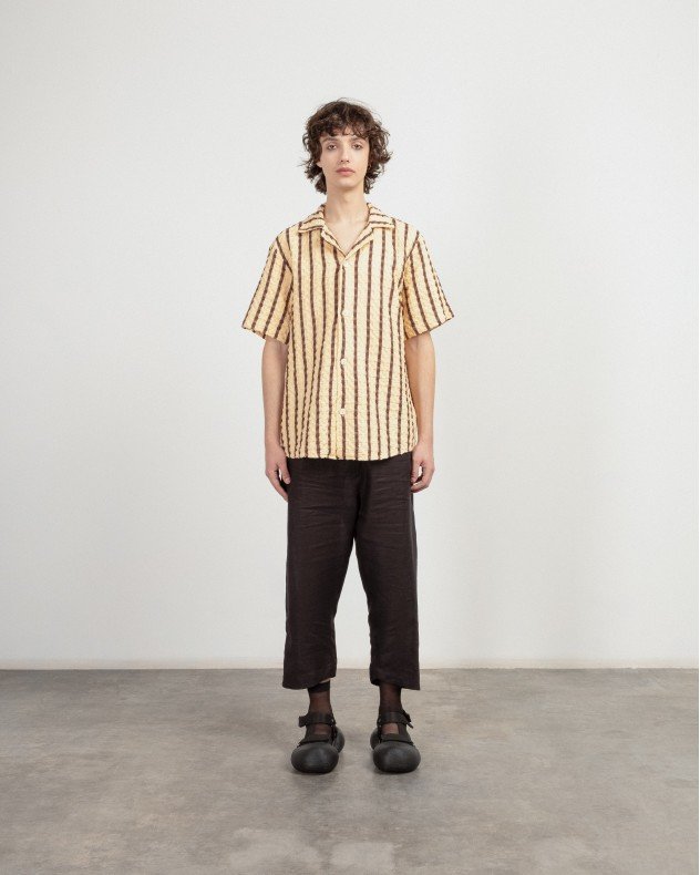 OAS 7006-06 Beige Short sleeve shirt - Beige