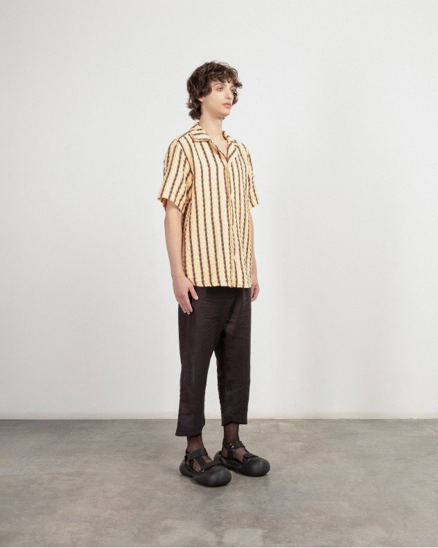 OAS 7006-06 Beige Short sleeve shirt - Beige