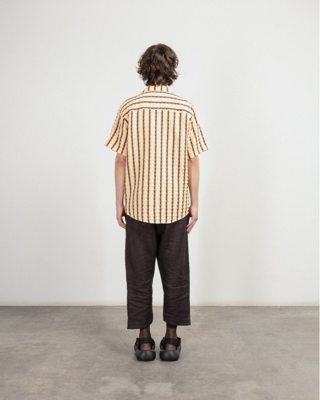 OAS 7006-06 Beige Short sleeve shirt - Beige