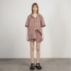 OAS 7006-07 Rose Short sleeve shirt - Rose