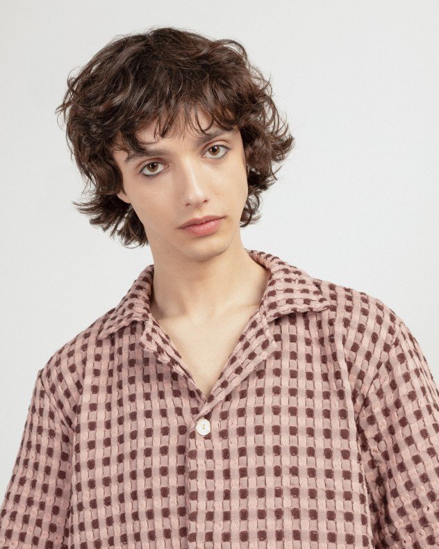 OAS 7006-07 Rose Short sleeve shirt - Rose