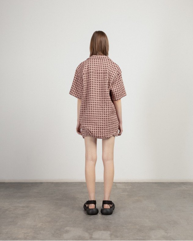 OAS 7006-07 Rose Short sleeve shirt - Rose