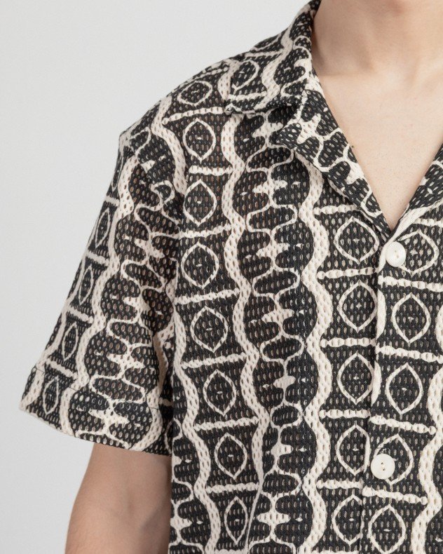 OAS Hypnotise Cuba Black Short sleeve shirt - Black