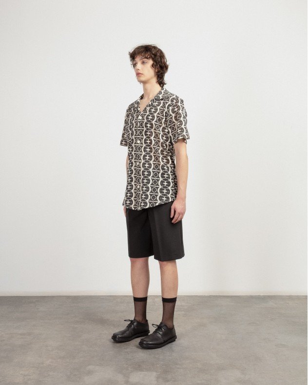 OAS Hypnotise Cuba Black Short sleeve shirt - Black