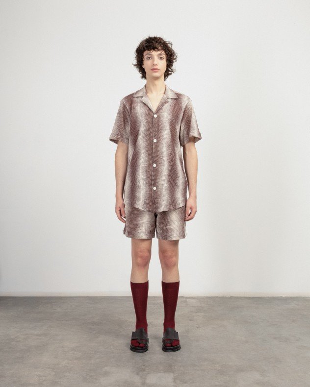 OAS 7014-05 Beige Short sleeve shirt - Beige