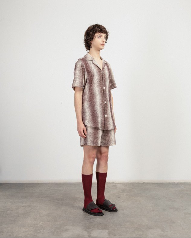 OAS 7014-05 Beige Short sleeve shirt - Beige