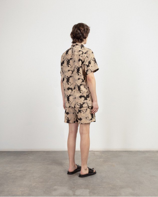 OAS 7003-105 Beige Short sleeve shirt - Beige