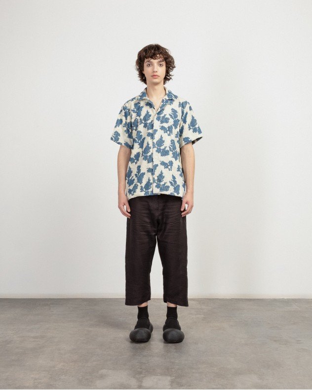 OAS 7003-106 Blue Short sleeve shirt - Blue