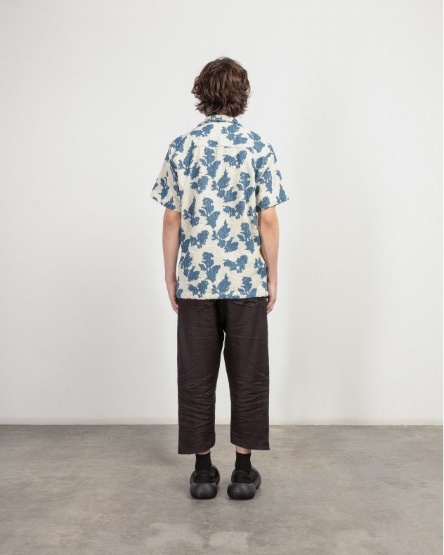 OAS 7003-106 Blue Short sleeve shirt - Blue