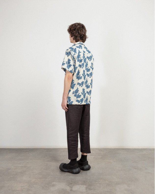 OAS 7003-106 Blue Short sleeve shirt - Blue