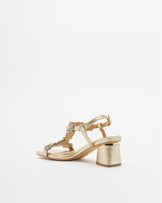 Gloss 4M005-6 Golden High Heeled sandals - Golden