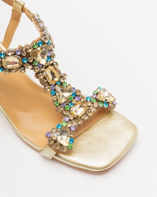 Gloss 4M005-6 Golden High Heeled sandals - Golden