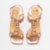 Gloss 4M005-6 Golden High Heeled sandals - Rose