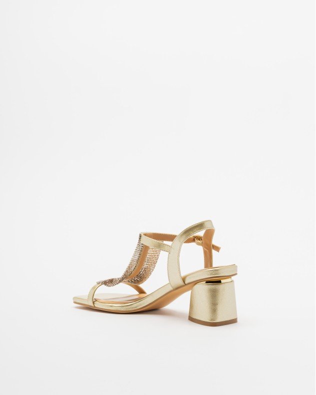 Gloss 4M005-3 Golden High Heeled sandals - Golden