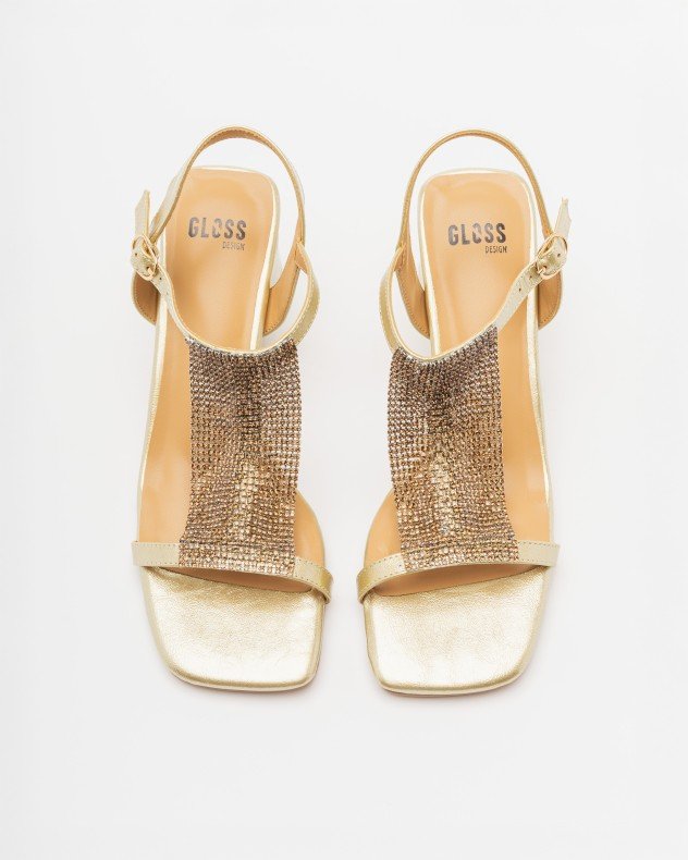 Gloss 4M005-3 Golden High Heeled sandals - Golden