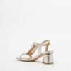 Gloss 4M005-3 Golden High Heeled sandals - Silver