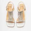 Gloss 4M005-3 Golden High Heeled sandals - Silver