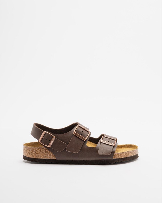 Birkenstock Milano BS Brown Sandals - Brown