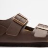 Birkenstock Milano BS Brown Sandals - Brown