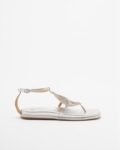 Gloss 4M001-3 Silver Flat sandals - Silver