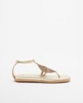 Gloss 4M001-3 Silver Flat sandals - Golden