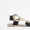 PROF 4075 Golden Flat sandals - Golden