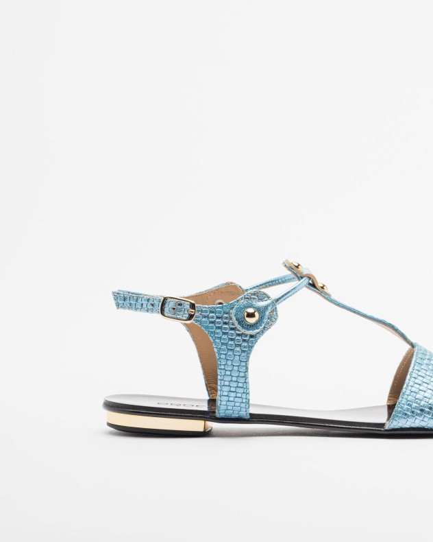 PROF 4073 Rose Flat sandals - Blue
