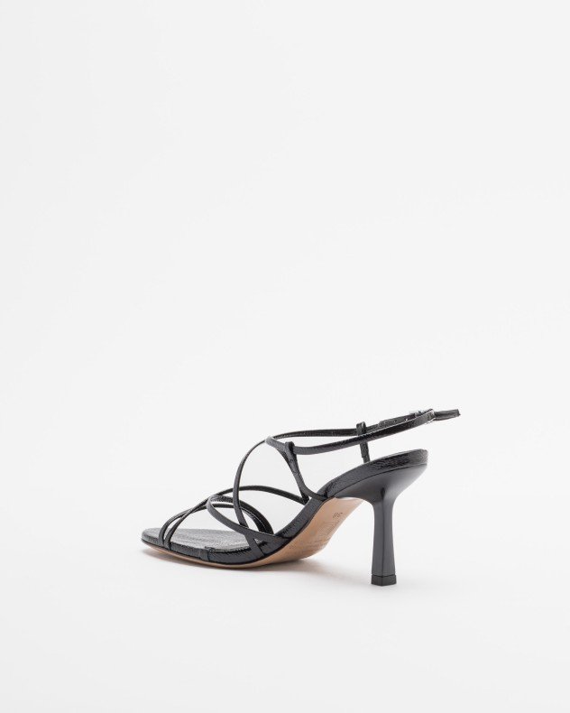 PROF 18-101255 Golden High Heeled sandals - Black