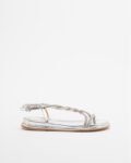 Gloss L19916-AB7 Silver Flat sandals - Silver